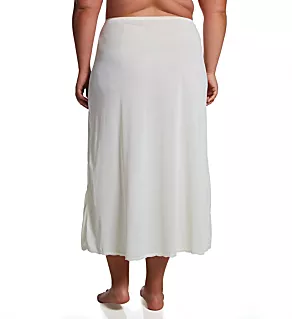 Plus 36 Inch Flare Daywear Half Slip Ivory 1X