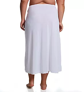 Plus 36 Inch Flare Daywear Half Slip White 1X
