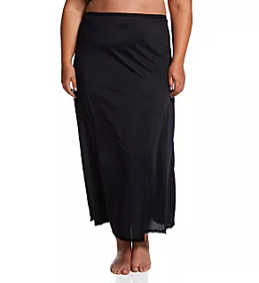 Plus 38 Inch Long Flare Half Slip Black 1X