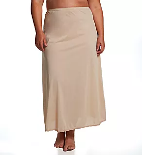 Plus 38 Inch Long Flare Half Slip Nude 1X