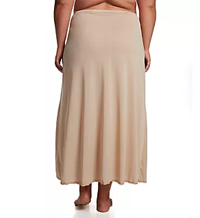 Plus 38 Inch Long Flare Half Slip Nude 1X