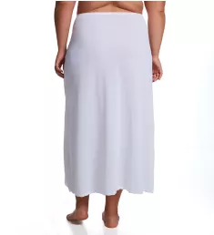 Plus 38 Inch Long Flare Half Slip White 1X