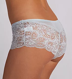 Plus Silhouette Lace Cheeky Panty Silver 1X