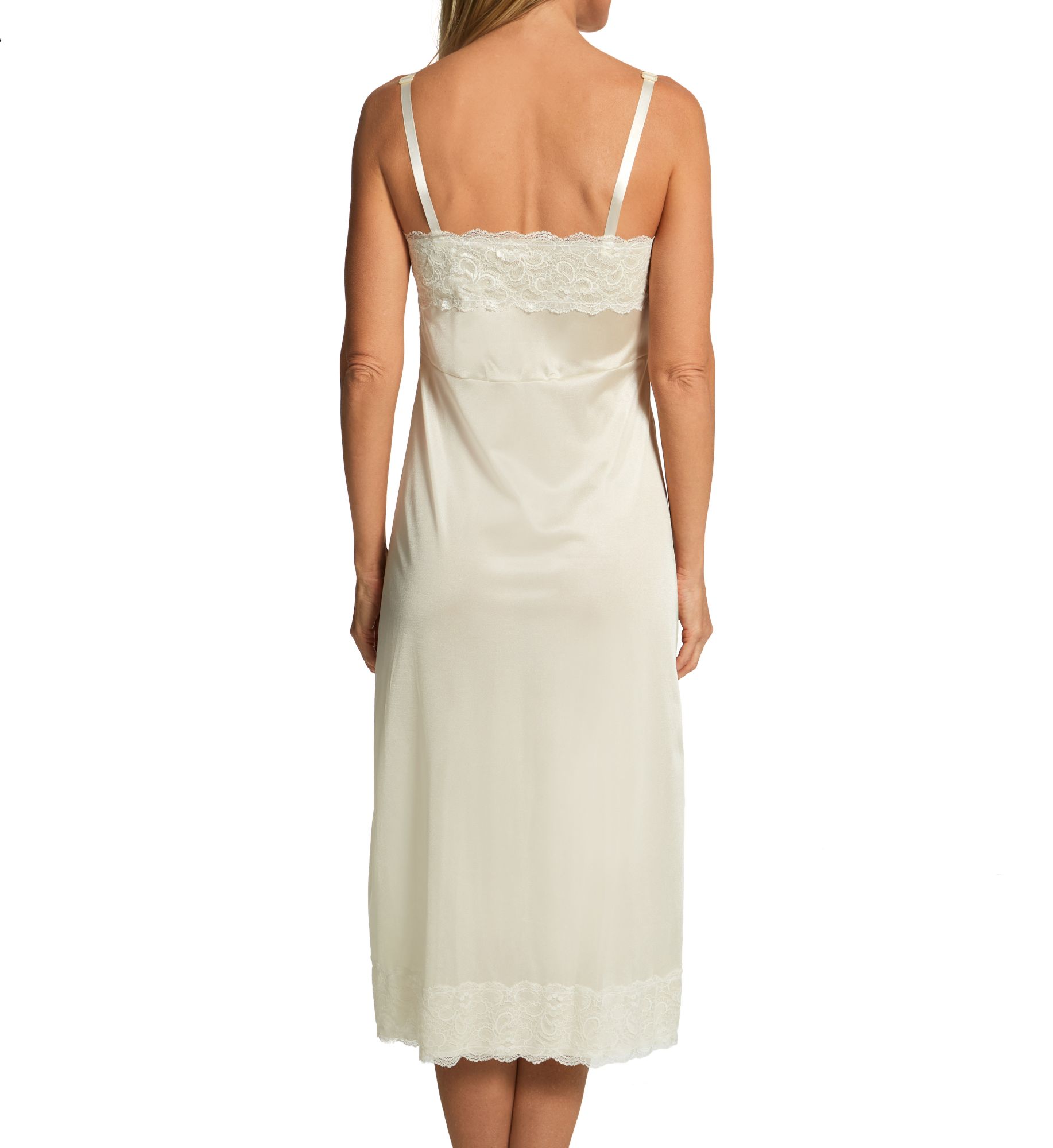 Shadowline Full Slip With Wide lace Beige 38  - Image 2