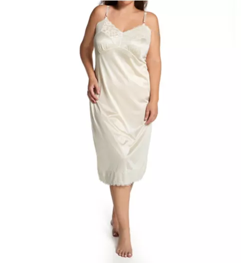 Shadowline Plus Size Full Slip with Wide Lace 1360X