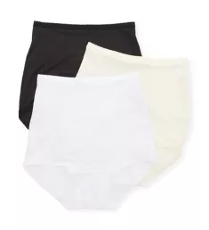 Plus Spandex Classics Brief Panty - 3 Pack