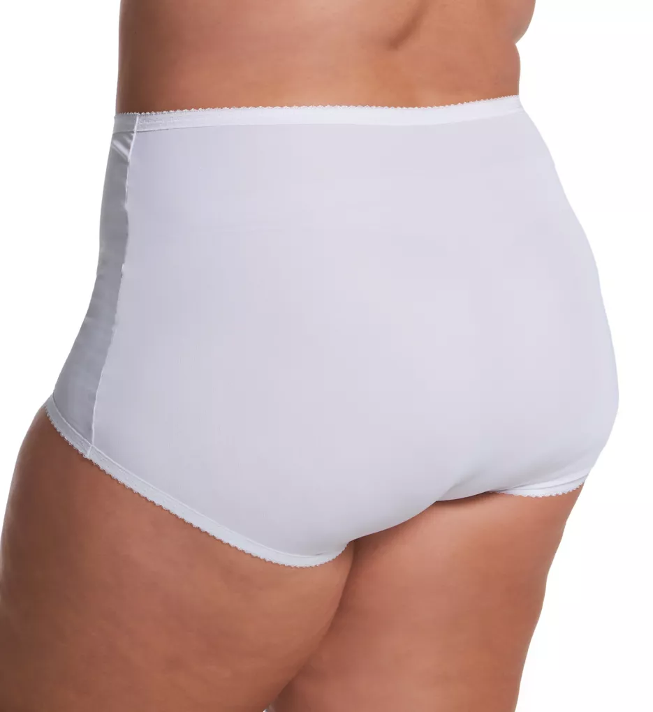Plus Spandex Classics Brief Panty - 3 Pack Nude/Ivory/White 1X