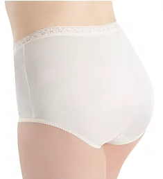 Plus Size Nylon Classics Brief Panty Ivory 8