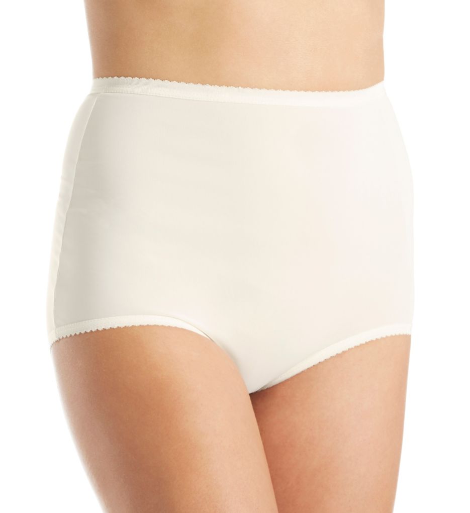 Shadowline Women's Nylon Modern Brief Panty 17642 6 Ivory at  Women's  Clothing store