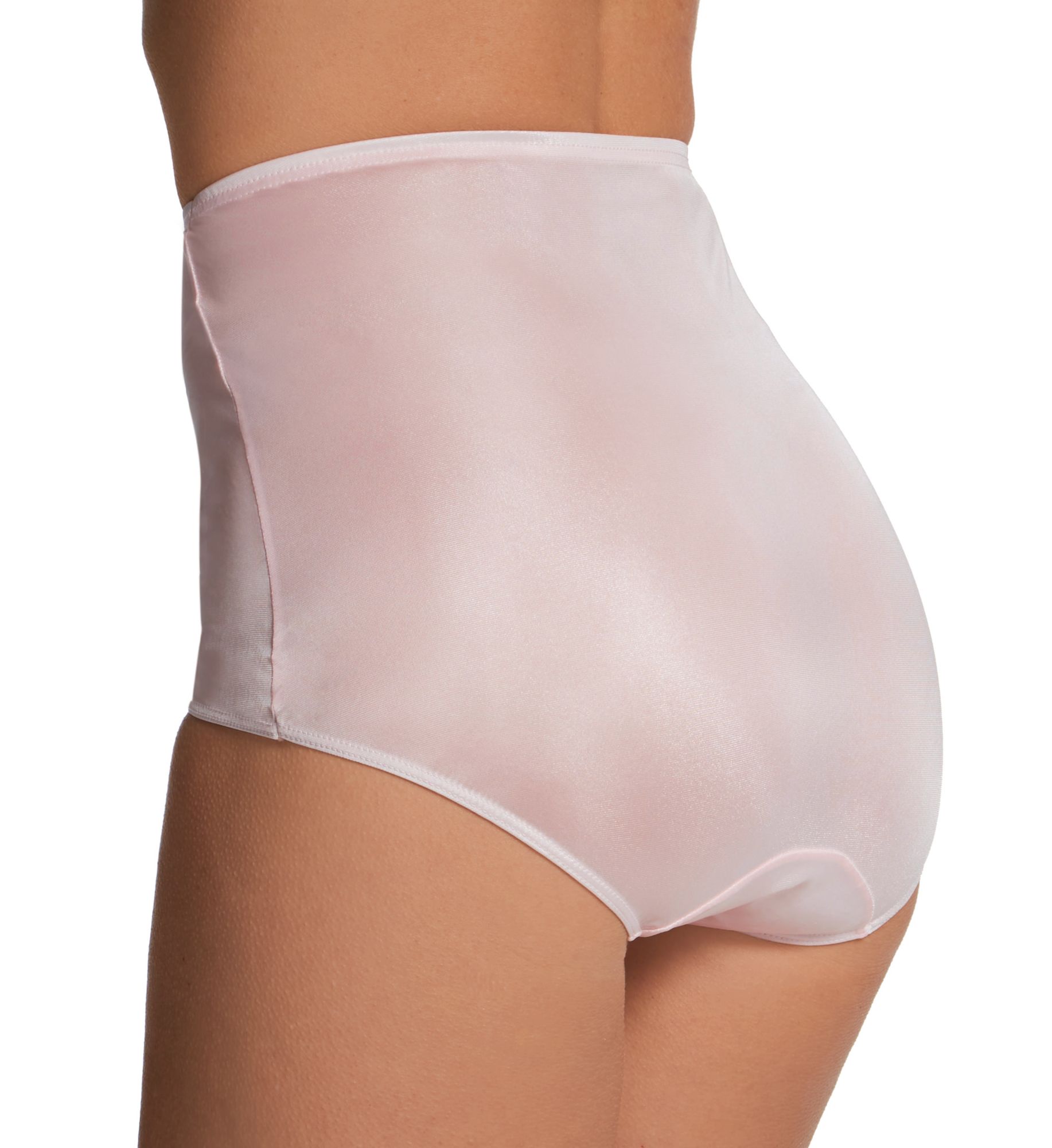 Shadowline Hidden Elastic Nylon Classic Brief Panty Blush 5  - Image 2