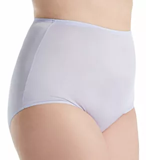 Plus Size Hidden Elastic Nylon Classic Brief Panty Peri Frost 8