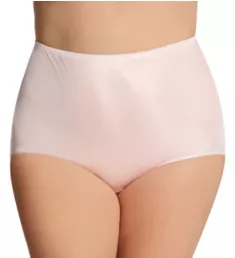 Plus Size Hidden Elastic Nylon Classic Brief Panty