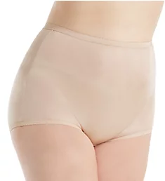 Plus Size Nylon Classic Brief Panty Nude 8