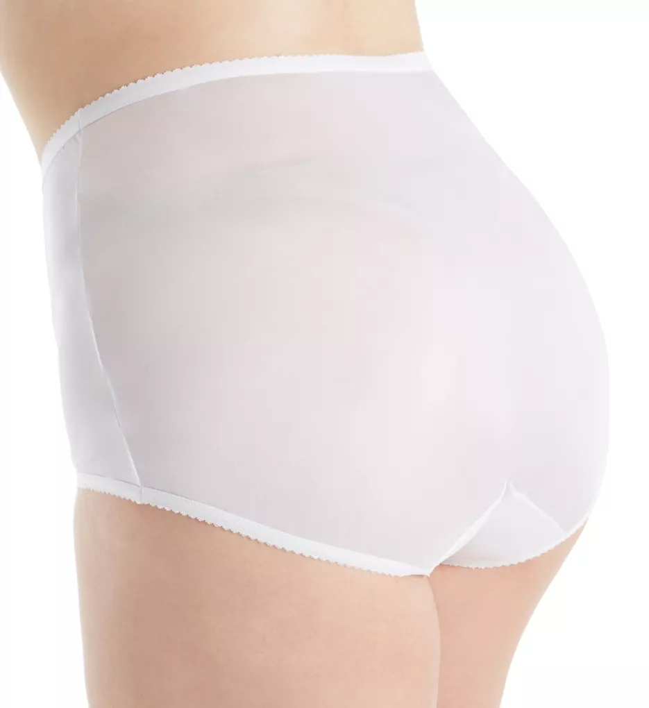 Shadowline Women's Panties-Low Rise Nylon Brief (3 Pack), Ivory, 5 at   Women's Clothing store