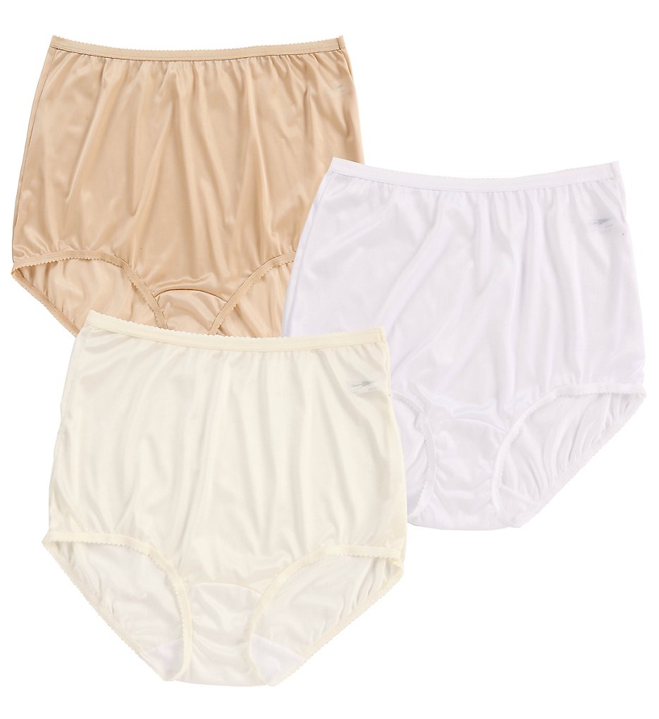 Shadowline (1710625): Shadowline 17042pk Nylon Classics Brief Panty - 3 Pack (Nude/Ivory/White 9) Shadowline (1710625): Shadowline 17042pk Nylon Classics Brief Panty - 3 Pack (Nude/Ivory/White 9)