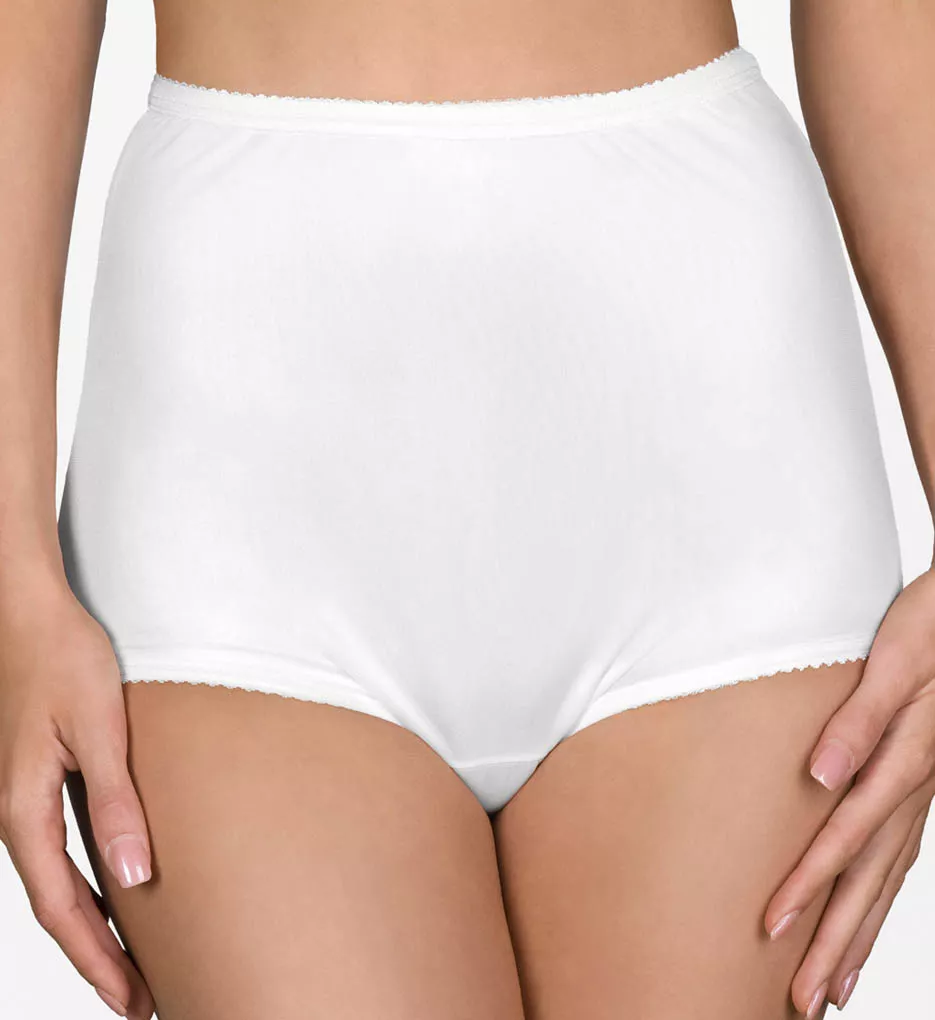 Nylon Classics Brief Panty - 3 Pack Nude/Ivory/White 5