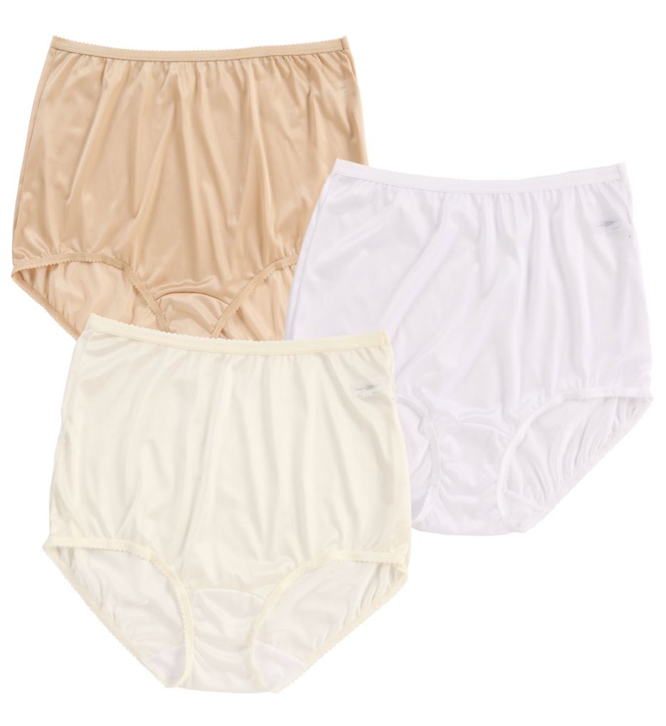 Womens 8 Simply Basic Nylon Brief Plum Merlot Underwear Panties