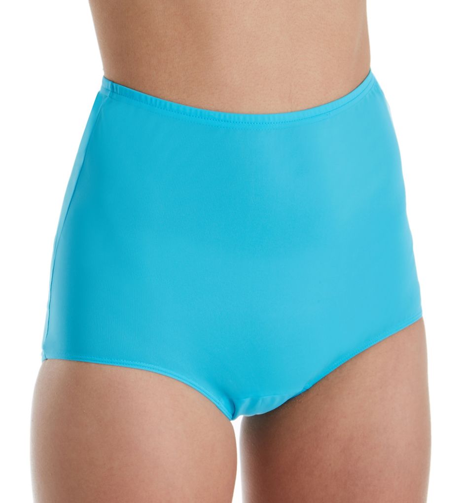 Shadowline : Shadowline 17052 Comfort Band Brief Panty (Turquoise 9)