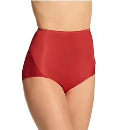 Lace Inset Brief Panty Red 5