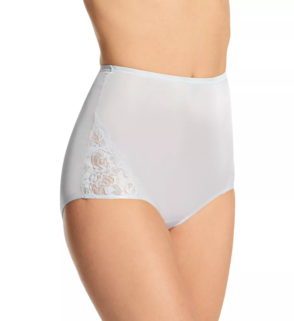 Lace Inset Brief Panty Silver 5