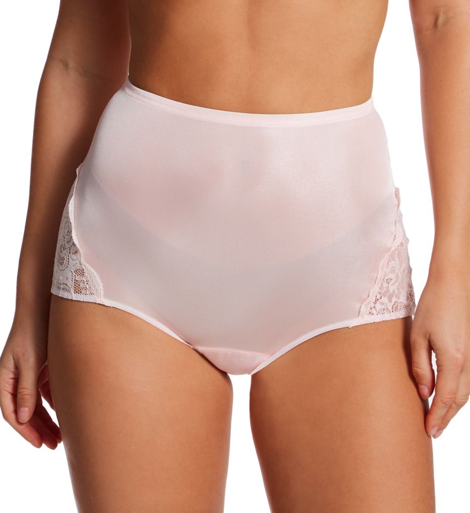 Semi-high Cotton and Lace Waistband Knickers