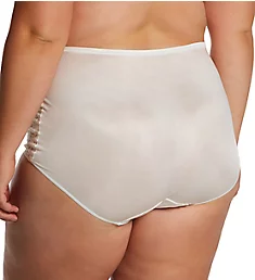 Plus Lace Inset Brief Panty Ivory 8
