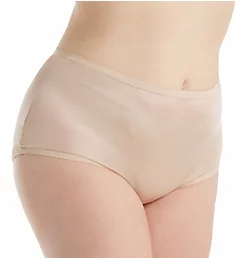Plus Size Nylon Modern Brief Panty Nude 8