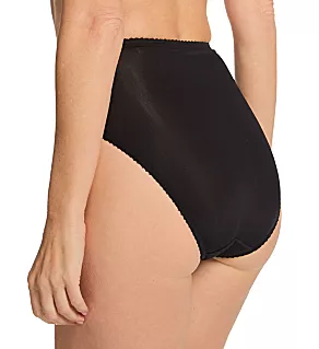 Spandex Hi-Leg Brief Panty Black S