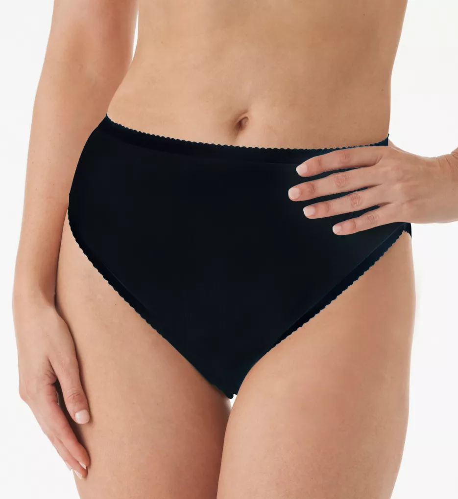 Women's Shadowline 17842P Plus Size Nylon Hi-Leg Brief Panty (Ivory 11) 
