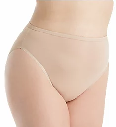 Plus Size Spandex Hi-Leg Brief Panty Nude 1X