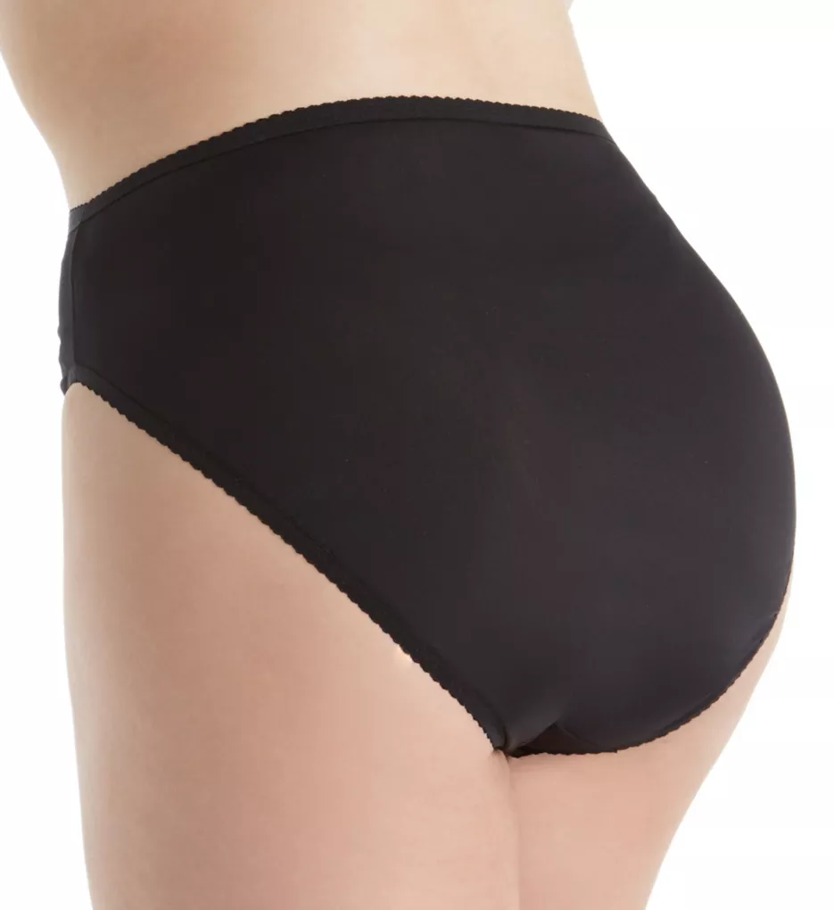 Women's Shadowline 17032P Plus Size Hidden Elastic Nylon Classic Brief  Panty (Ivory 10)
