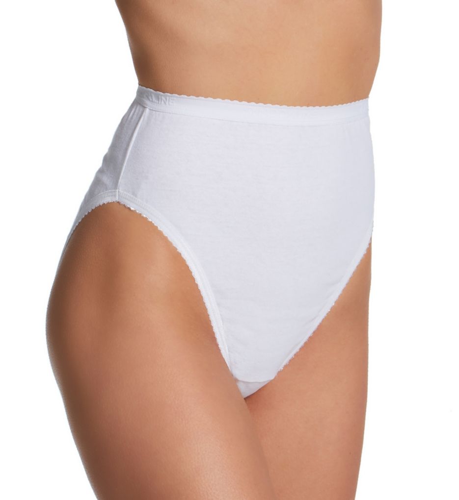 Shadowline High-cut Nylon Panties - 17842