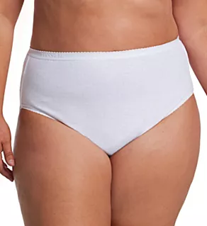 Plus Cotton Hi-Cut Panty White 8