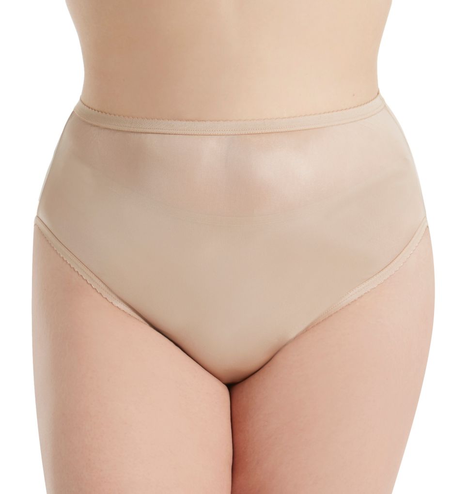 Hanes Womens Nylon Hi-Cut Panties, 6, White 