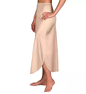 Nylon Essentials Double Slit 1/2 Slip Nude S