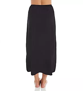 Nylon Essentials Double Slit 1/2 Slip Black S