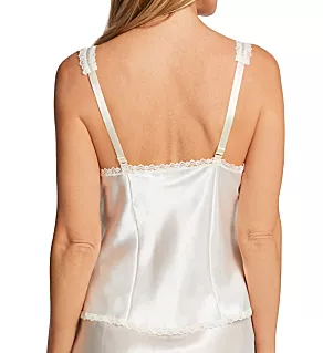 Rochelle Satin Adjustable Strap Cami Ivory S