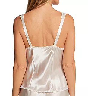 Plus Size Rochelle Satin Adjustable Strap Cami Taupe 1X