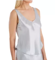 Satin Essentials Wide Strap 23 Inch Camisole Silver S