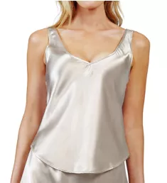 Satin Essentials Wide Strap 23 Inch Camisole Taupe S