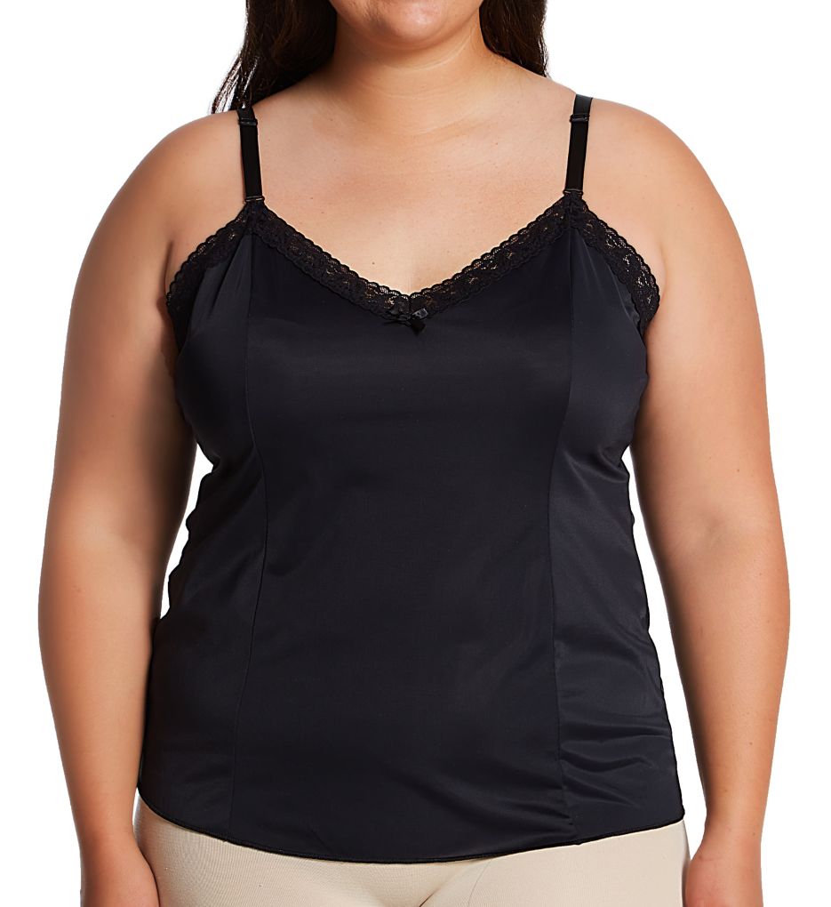 Shadowline Plus Daywear Adjustable Strap Camisole Black 52  - Image 1