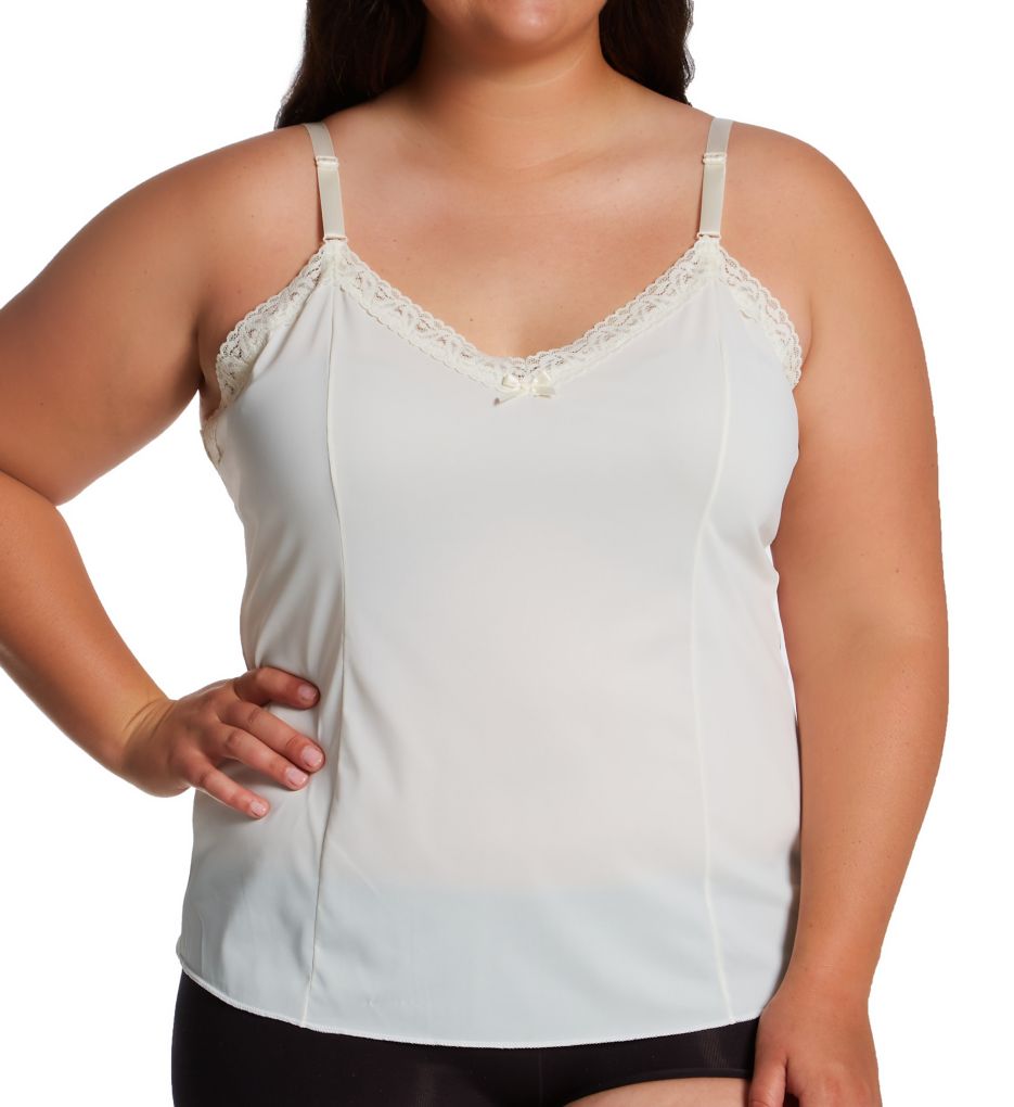 Shadowline Plus Daywear Adjustable Strap Camisole Ivory 46  - Image 1