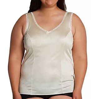 Plus Princess Wide Strap Camisole Beige 44
