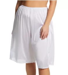 Plus Size Nylon Culotte White 1X