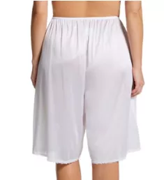 Plus Size Nylon Culotte White 1X