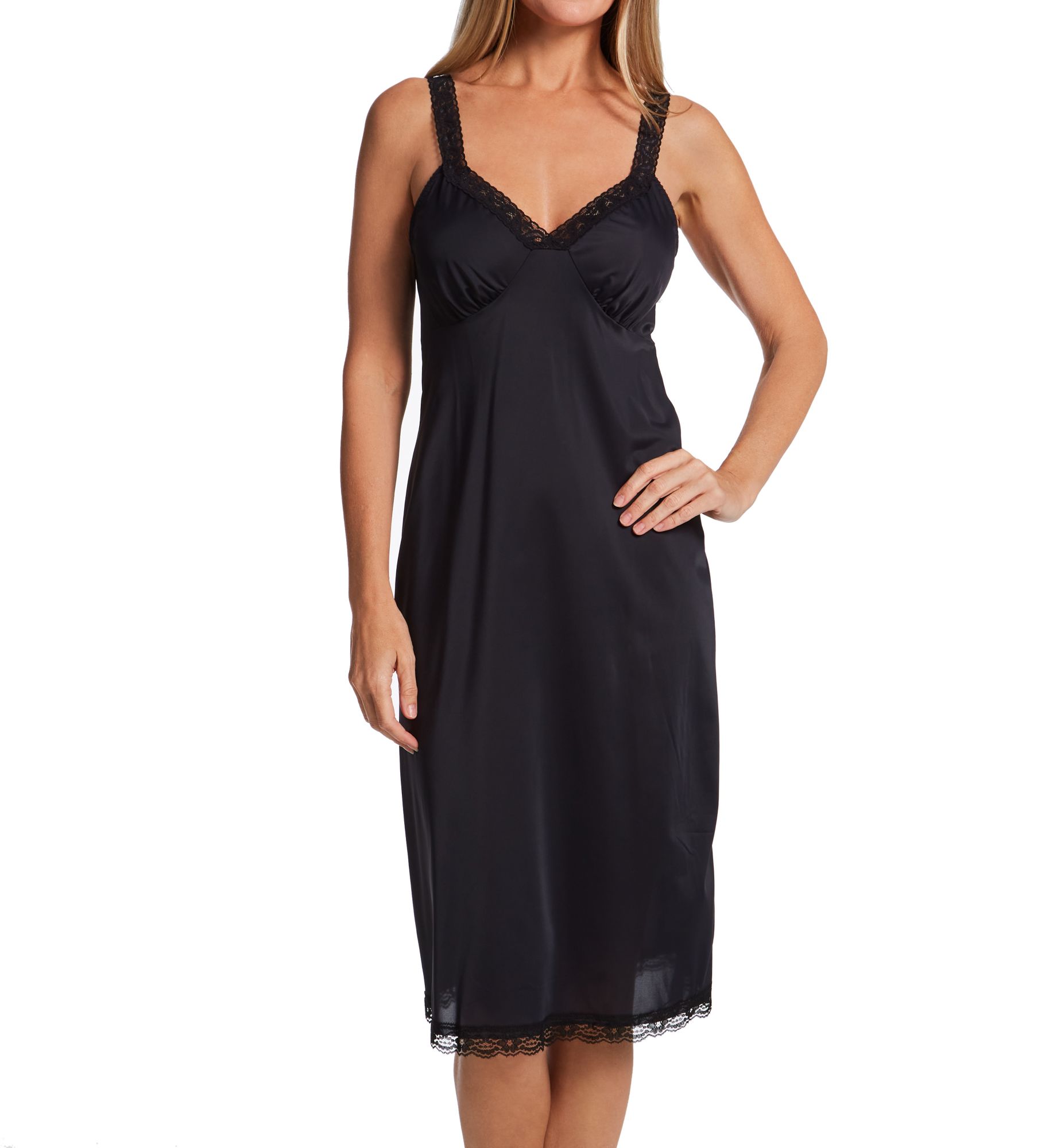 Shadowline Daywear 28 Inch Slip Black 36  - Image 1