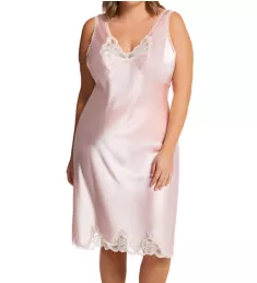 Plus Size Rochelle Satin Full Slip Blush 1X