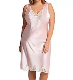 Plus Size Rochelle Satin Full Slip Blush 1X
