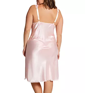 Plus Size Rochelle Satin Full Slip Blush 1X