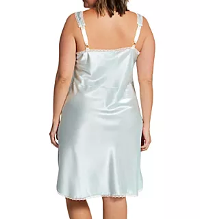 Plus Size Rochelle Satin Full Slip Mint 1X